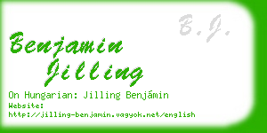 benjamin jilling business card