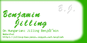 benjamin jilling business card